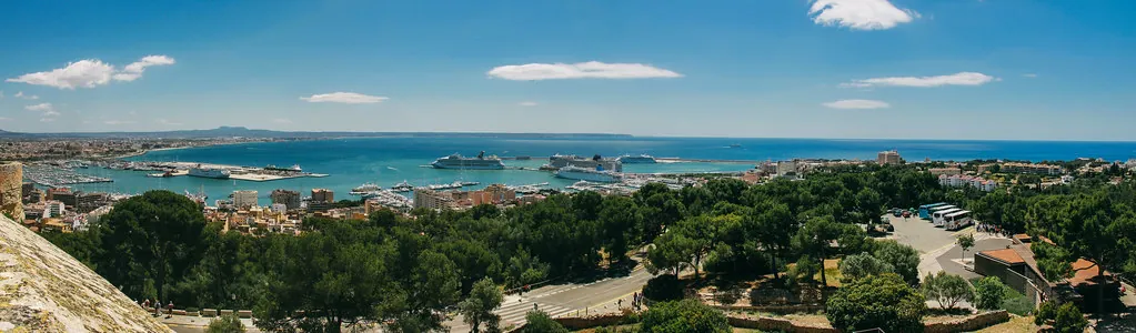 Palma de Majorca - panorama view from Bellver Castle