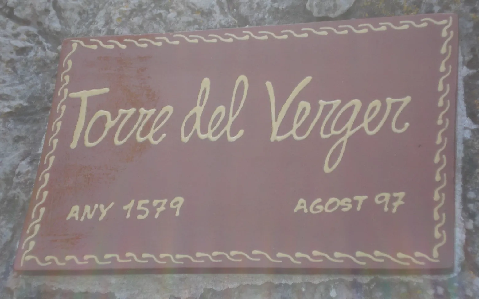 Mallorca - Torre del Verger - Sign 1579